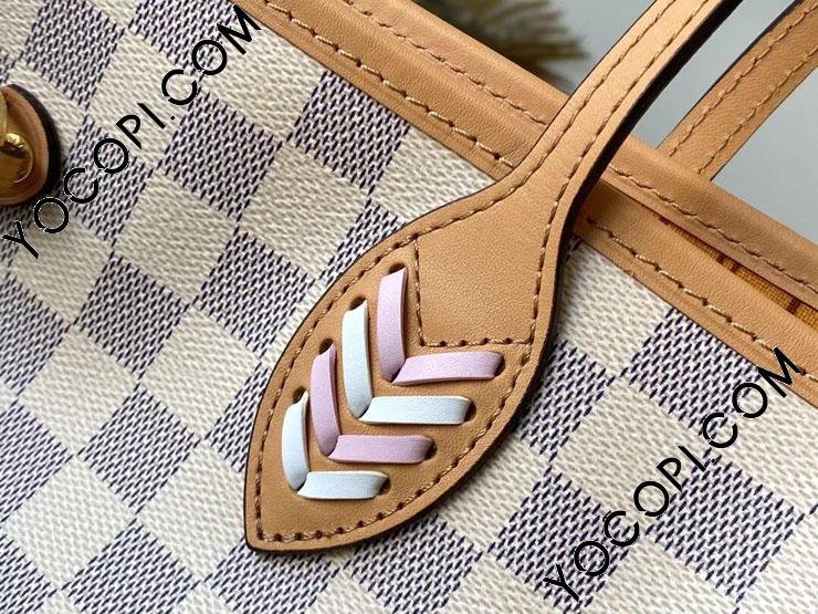 LOUIS VUITTON新作ダミエ・アズール ネヴァーフル MM NEVERFULL ルイヴィトンアズール ネヴァーフルMM 14137 白 レディース
