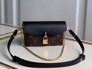 【M80559】 LOUIS VUITTON ルイヴィトン モノグラム バッグ コピー 21新作 パドロック・オンストラップ レディース ショルダーバッグ 2色可選択