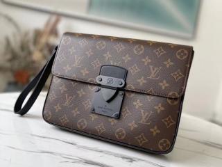 【M80560】 LOUIS VUITTON ルイヴィトン モノグラム バッグ コピー 21新作 Sロック A4 ポーチ メンズ クラッチバッグ 日本未入荷