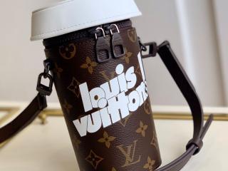 【M80812】 LOUIS VUITTON ルイヴィトン モノグラム バッグ コピー 21新作 コーヒーカップ メンズ ショルダーバッグ