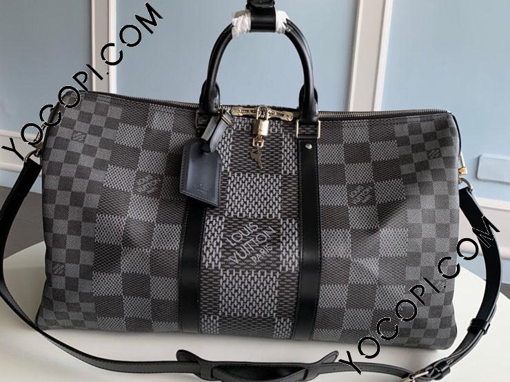 N50016 Louis Vuitton Damier Graphite 3D Keepall Bandouliere 50