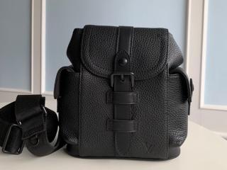 【M58495】 LOUIS VUITTON ルイヴィトン トリヨン バッグ スーパーコピー 21新作 クリストファー XS メンズ ショルダーバッグ 2色可選択 ノワール