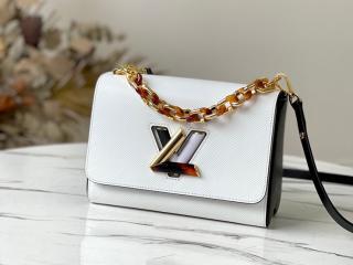 【M58526】 LOUIS VUITTON ルイヴィトン エピ バッグ スーパーコピー 21新作 ツイスト MM レディース ショルダーバッグ 2色可選択 ブロン