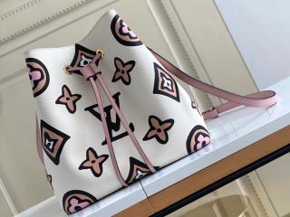 【M45822】 LOUIS VUITTON ルイヴィトン モノグラム バッグ スーパーコピー 21新作 ネオノエ レディース ショルダーバッグ 2色可選択 クレーム