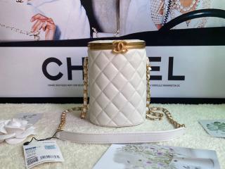 【AS2641-2】 CHANEL シャネル バッグ コピー 21新作 ボックス バッグ ラムスキン レディース ショルダーバッグ 2色可選択