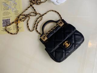 【AP2271-2】 CHANEL シャネル バッグ コピー 21新作 フラップ カードケース カーフスキン レディース ショルダーバッグ 3色可選択