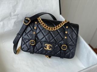 【AS2696-1】 CHANEL シャネル バッグ コピー 21新作 フラップ バッグ エイジド カーフスキン レディース ショルダーバッグ 2色可選択