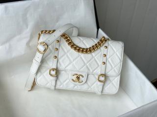 【AS2696-2】 CHANEL シャネル バッグ スーパーコピー 21新作 フラップ バッグ エイジド カーフスキン レディース ショルダーバッグ 2色可選択