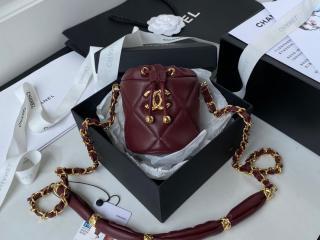 【AP2330-1】 CHANEL シャネル バッグ コピー 21新作 チェーン クラッチ シャイニー ラムスキン レディース ショルダーバッグ 4色可選択