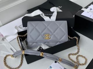 【AP2236-4】 CHANEL シャネル バッグ スーパーコピー 21新作 チェーンウォレット シャイニー ラムスキン レディース ショルダーバッグ 4色可選択