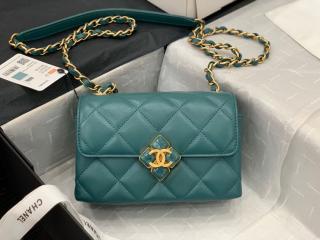 【AS2633-1】 CHANEL シャネル バッグ コピー 21新作 ミニ フラップ バッグ ラムスキン & プレキシ レディース ショルダーバッグ 4色可選択