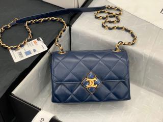 【AS2633-4】 CHANEL シャネル バッグ スーパーコピー 21新作 ミニ フラップ バッグ ラムスキン & プレキシ レディース ショルダーバッグ 4色可選択