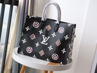 M55421 Louis Vuitton 2020 Monogram LV Teddy Onthego GM-Black