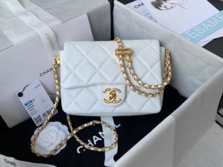 【AS2855-4】 CHANEL シャネル バッグ スーパーコピー 21新作 イリディッセント グレインド カーフスキン ミニ フラップ バッグ ショルダーバッグ 6色可選択