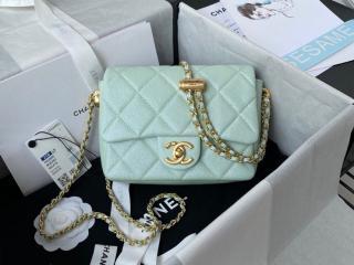 【AS2855-6】 CHANEL シャネル バッグ スーパーコピー 21新作 イリディッセント グレインド カーフスキン ミニ フラップ バッグ ショルダーバッグ 6色可選択