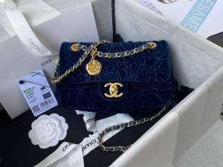 【AS2620-1】 CHANEL シャネル バッグ コピー 21新作 ベルベット スモール フラップ バッグ ショルダーバッグ 3色可選択