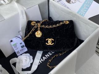 【AS2620-3】 CHANEL シャネル バッグ コピー 21新作 ベルベット スモール フラップ バッグ ショルダーバッグ 3色可選択