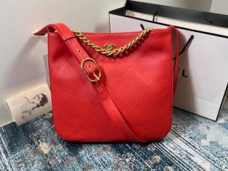 【AS2845-2】 CHANEL シャネル バッグ コピー 21新作 カーフスキン マキシ ホーボー バッグ ショルダーバッグ 4色可選択