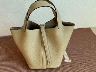 【Picotin18-34】 HERMES エルメス バッグ コピー ピコタンロック 18 PM ハンドバッグ ミニトートバッグ シルバー/ゴールド金具可選択