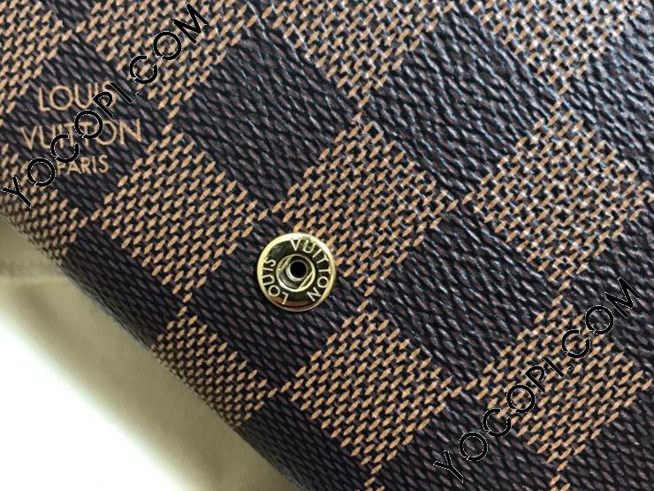 N60491】 LOUIS VUITTON ルイヴィトン ダミエ・エベヌ 長財布