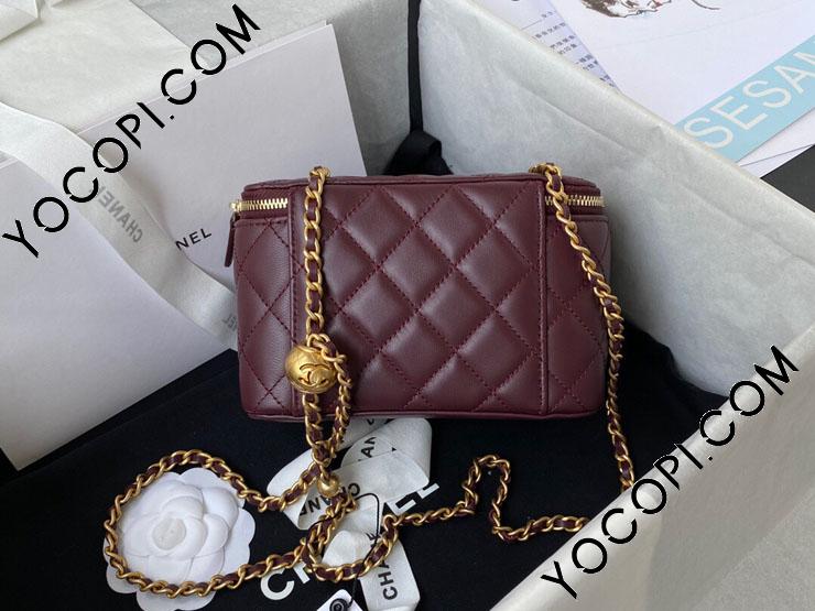 【コロッと可愛いフォルム☆3色】シャネル ショルダーバッグ CHANEL《コンパクトで可愛い》チェーンクラッチバッグ (CHANEL
