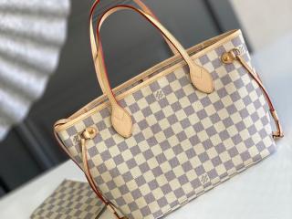 【N41362】 LOUIS VUITTON ルイヴィトン ダミエ・アズール バッグ スーパーコピー 21新作 ネヴァーフル PM レディース トートバッグ
