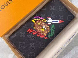 【M80931】 LOUIS VUITTON ルイヴィトン モノグラム・エクリプス 長財布 コピー 21新作 ポルトフォイユ・ブラザ メンズ 二つ折り財布