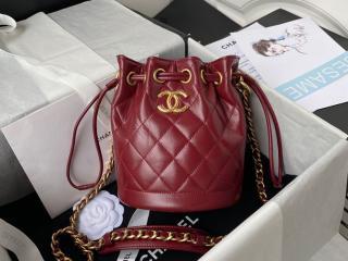 【AS2716-2】 CHANEL シャネル バッグ コピー 21新作 スモール バケット バッグ カーフスキン ショルダーバッグ 3色可選択