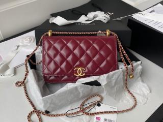 【AP2289-1】 CHANEL シャネル バッグ コピー 21新作 チェーンウォレット カーフスキン ショルダーバッグ 5色可選択