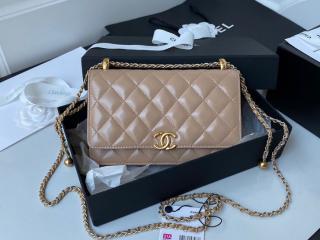 【AP2289-2】 CHANEL シャネル バッグ スーパーコピー 21新作 チェーンウォレット カーフスキン ショルダーバッグ 5色可選択