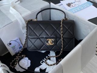 【AS2680-1】 CHANEL シャネル バッグ スーパーコピー 21新作 スモール トップハンドル フラップ バッグ カーフスキン ショルダーバッグ 6色可選択