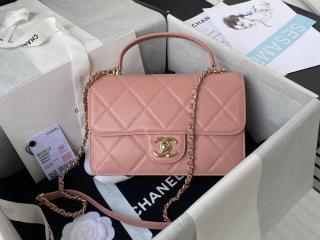 【AS2680-3】 CHANEL シャネル バッグ スーパーコピー 21新作 スモール トップハンドル フラップ バッグ カーフスキン ショルダーバッグ 6色可選択