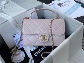 【AS2680-5】 CHANEL シャネル バッグ スーパーコピー 21新作 スモール トップハンドル フラップ バッグ カーフスキン ショルダーバッグ 6色可選択