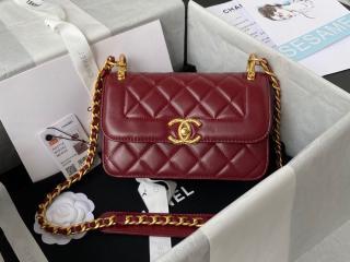 【AS2714-2】 CHANEL シャネル バッグ コピー 21新作 ミニ フラップ バッグ カーフスキン ショルダーバッグ 4色可選択