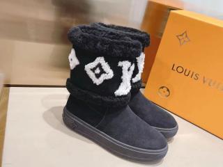 【1A95CR-1】 LOUIS VUITTON ルイヴィトン 靴・シューズ スーパーコピー 21秋冬 スノードロップ・ライン アンクルブーツ 215-275可選択