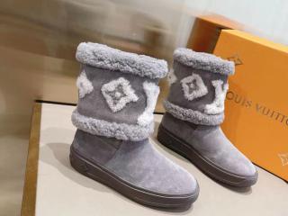 【1A95CR-2】 LOUIS VUITTON ルイヴィトン 靴・シューズ コピー 21秋冬 スノードロップ・ライン アンクルブーツ 215-275可選択