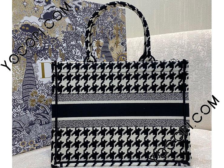CHRISTIAN DIOR ハウンドトゥース トートバッグ