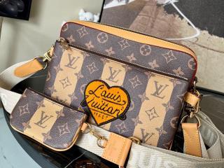 【M45965】 LOUIS VUITTON ルイヴィトン モノグラム・ストライプ バッグ コピー 22新作 トリオ・メッセンジャー レディース ショルダーバッグ