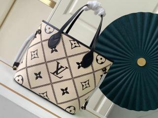 【M46039】 LOUIS VUITTON ルイヴィトン モノグラム・アンプラント バッグ スーパーコピー 22新作 ネヴァーフル MM レディース トートバッグ クレーム