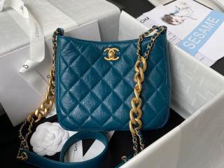 【AS3111-3】 CHANEL シャネル バッグ コピー 22早春新作 HOBO フラップ バッグ カーフスキン ショルダーバッグ 3色可選択