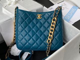 【AS3112-2】 CHANEL シャネル バッグ コピー 22早春新作 HOBO フラップ バッグ カーフスキン ショルダーバッグ 3色可選択