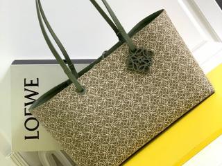 【A933C30X01-1】 LOEWE N級 ロエベ バッグ コピー 22新作 Anagram イースト ウエスト トートバッグ (アナグラムジャカード&カーフ) ショルダーバッグ