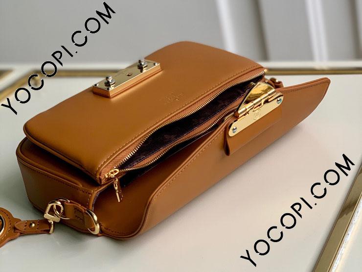 NWT Louis Vuitton Swing M20396 Leather Crossbody Shoulder Bag Handbag  Hazelnut