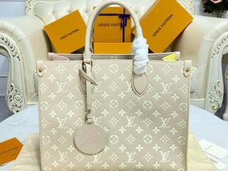 【M46128】 LOUIS VUITTON ルイヴィトン モノグラム・アンプラント バッグ スーパーコピー 22新作 ONTHEGO オンザゴー MM レディース トートバッグ