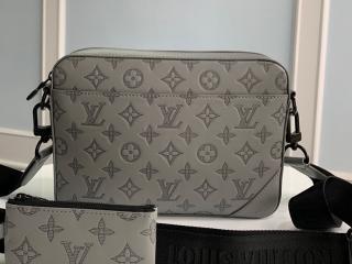 【M46104】 LOUIS VUITTON ルイヴィトン モノグラム・シャドウ バッグ コピー 22新作 デュオ・メッセンジャー メンズ ショルダーバッグ