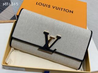 【M81305】 LOUIS VUITTON ルイヴィトン 長財布 スーパーコピー 22新作 ポルトフォイユ・カプシーヌ レディース 二つ折り財布