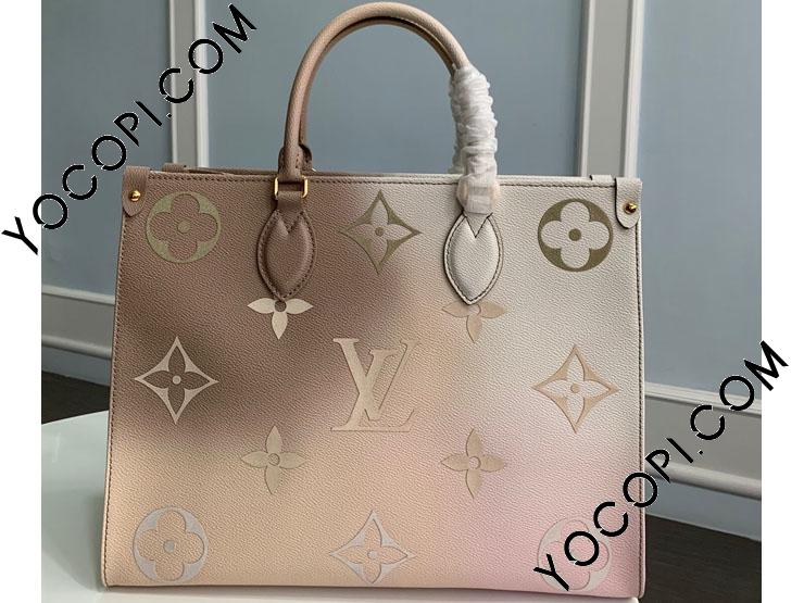 M20510 Louis Vuitton Monogram Canvas Onthego MM Tote-Pink