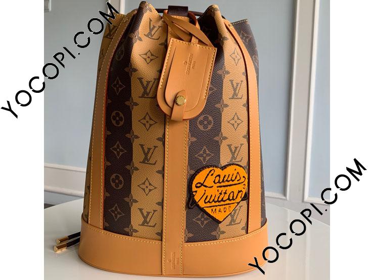 ルイ・ヴィトン LOUIS VUITTON ランドネ・メッセンジャー NIGOコラボ M45968 モノグラム・ストライプ モノグラム・ストライプ メンズ メッセンジャーバッグ