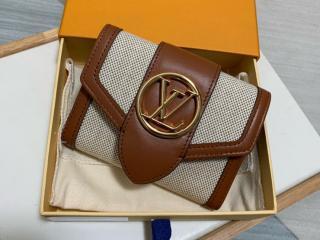 【M81393】 LOUIS VUITTON ルイヴィトン 財布 スーパーコピー 22新作 ポルトフォイユ・LV ポンヌフ コンパクト レディース 三つ折り財布