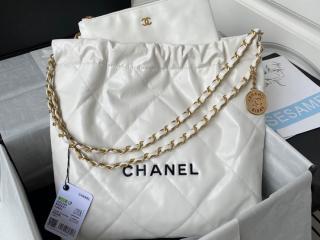 【AS3260-2】 CHANEL 22 シャネル バッグ コピー 22年新作 スモール ハンドバッグ シャイニー カーフスキン ショルダーバッグ AS3261